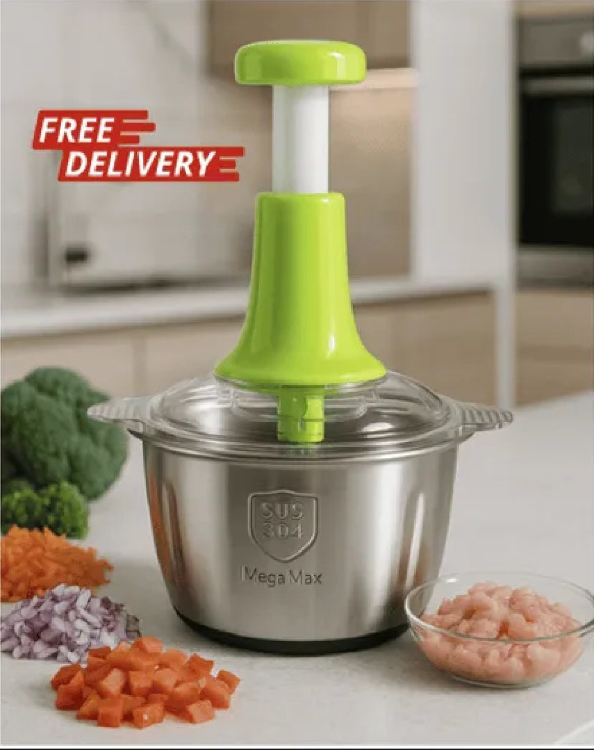 2L Heavy-Duty Stainless Steel Manual Chopper