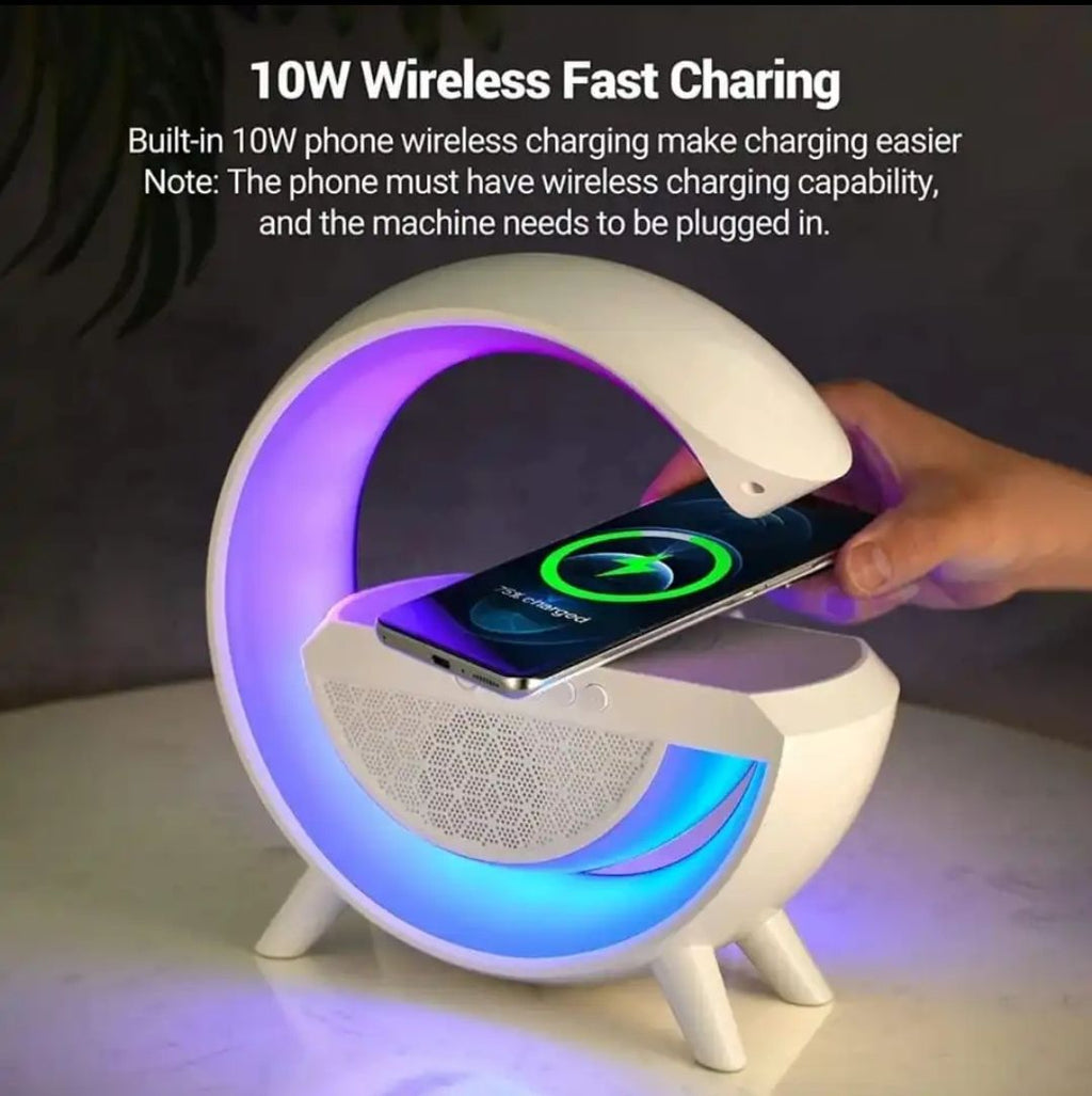 Digital Timmer Clock G Lamp Smart Light Lamp With Wireless Fast Charging