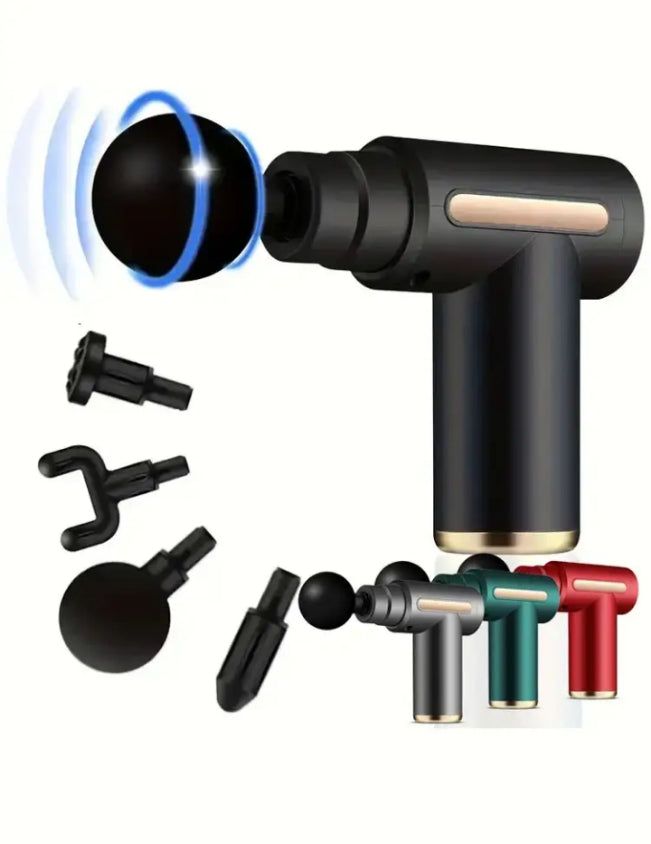 Rechargable Massage Gun with 4 Different Heads