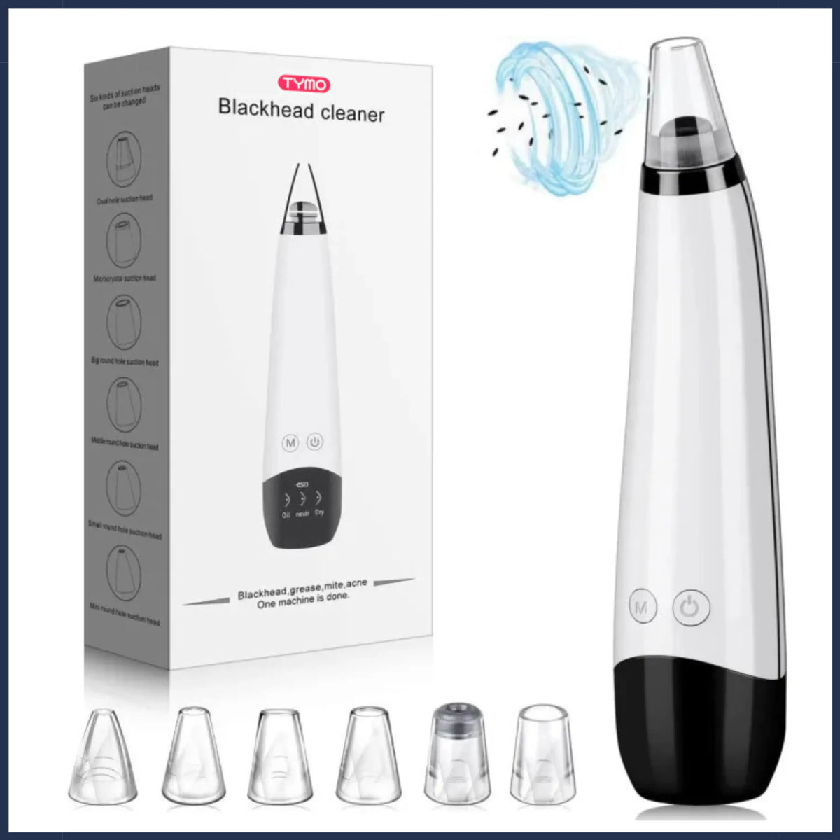 5 in 1 Electric Blackhead Acne Oil Remover