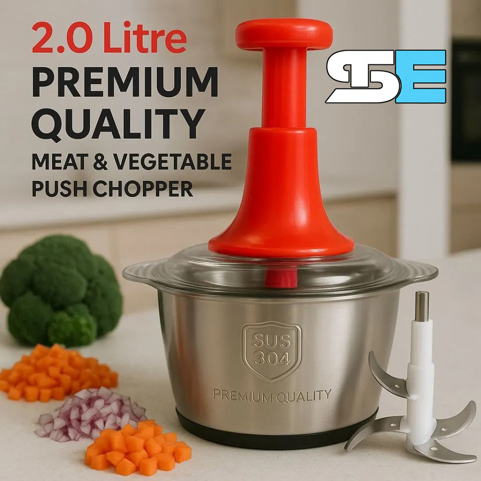 2L Heavy-Duty Stainless Steel Manual Chopper