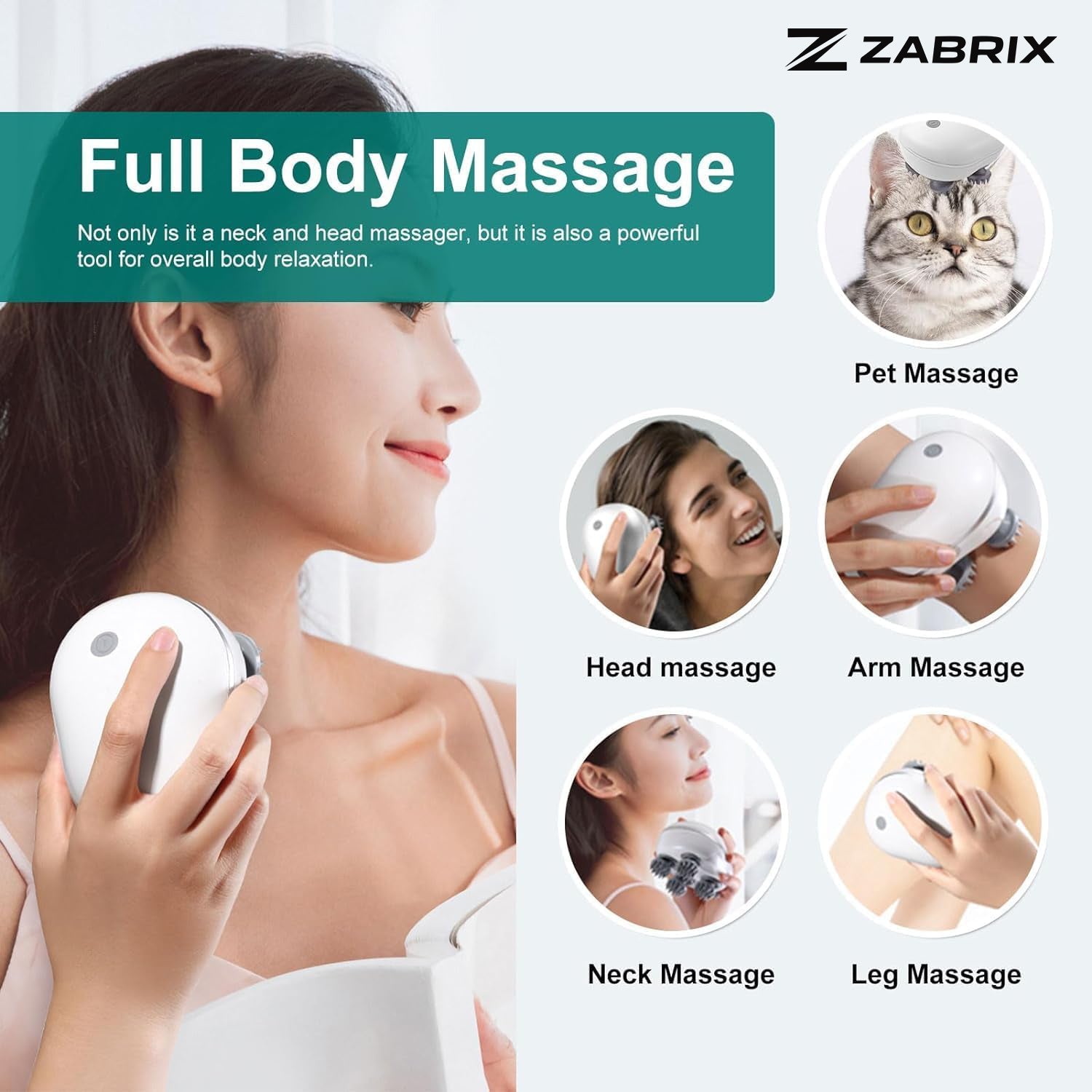 Rechargeable Electric Head & Scalp Massager