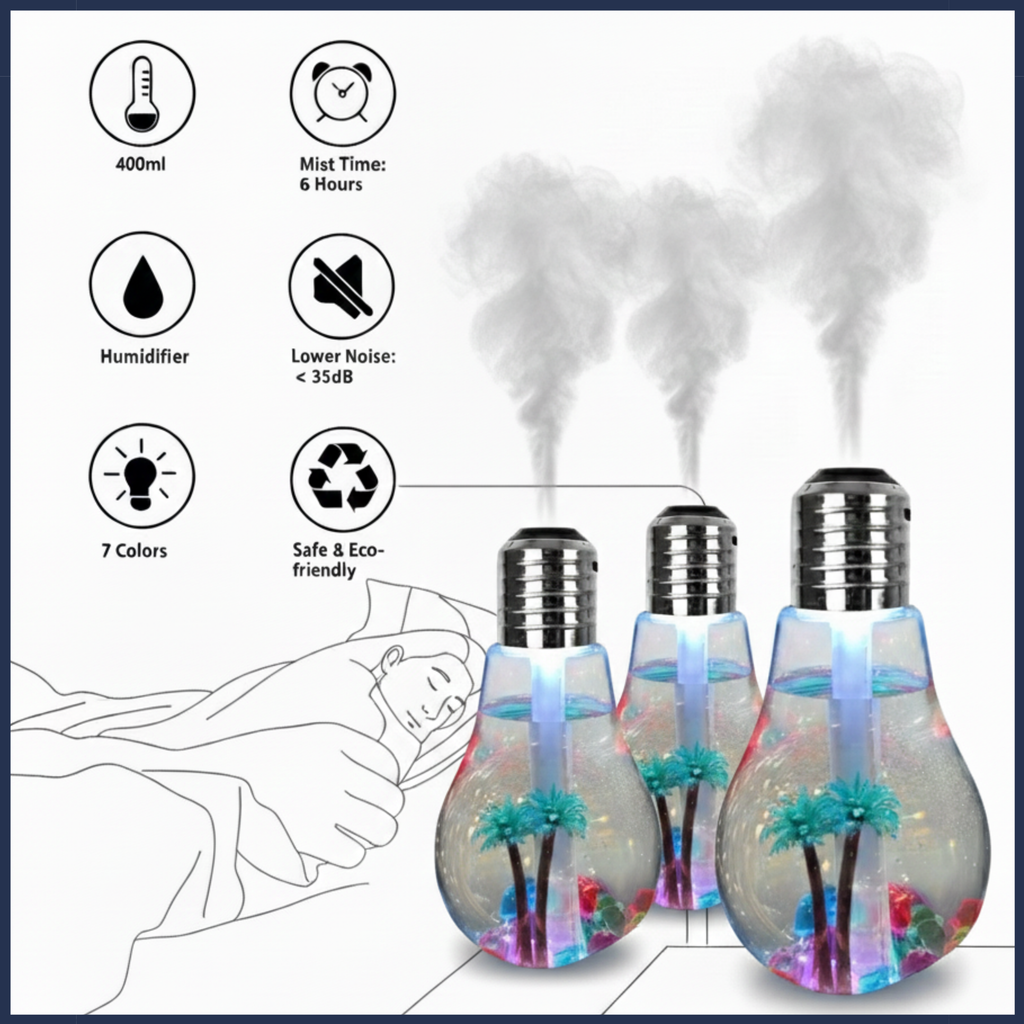 Bulb Humidifier Mist Sprayer