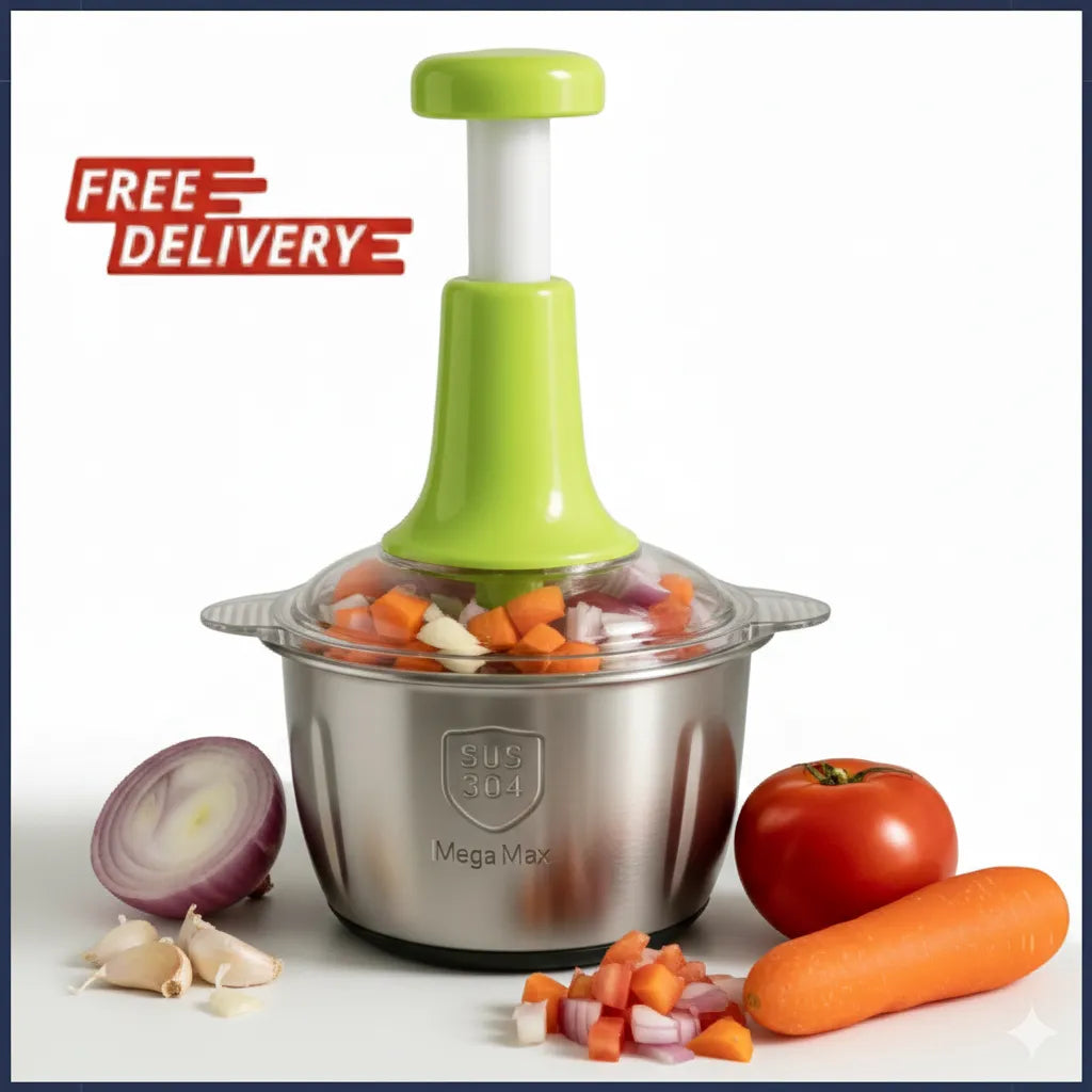 2L Heavy-Duty Stainless Steel Manual Chopper